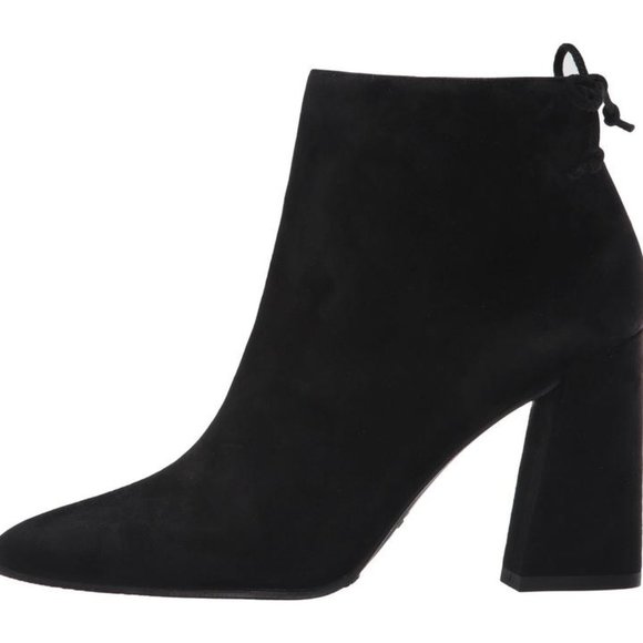 Stuart Weitzman Grandiose suede booties - Black|GRANDIOSEWL36115 Stuart Weitzman® Black Grandiose Suede Pointed-toe Boots